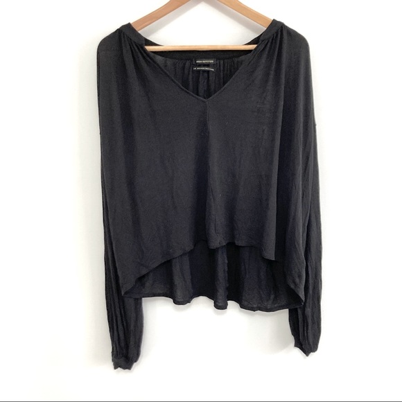 Urban Outfitters Tops - Urban Outfitters Black Top Long Sleeve Loose fit